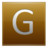 Letter G gold Icon